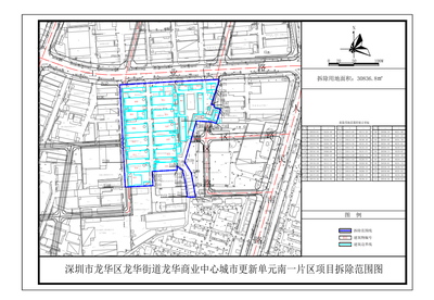 龙华商业中心旧改项目南一片区确认主体,将拆除3万平